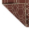 LunaLulinlk Red Contemporary Geometric, Textured, High-Low Cut & Loop 2' x 3' Rectangle Throw Rug - 3 of 4