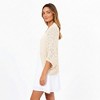 Anna-Kaci Women's Open Knit Shrug Cardigan with Delicate Textured Pattern and Lightweight Drape for Everyday Tops - 4 of 4