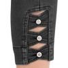 Collections Etc Decorative Denim Capris - 3 of 4