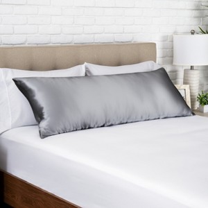 1 Pc 100% Mulberry Silk Pillowcase for Hair and Skin, 19 Momme Silk - Bare Home - 1 of 4