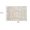 HomeRoots 8' X 11' Brown and Ivory Abstract Washable Non Skid Area Rug - 3 of 4