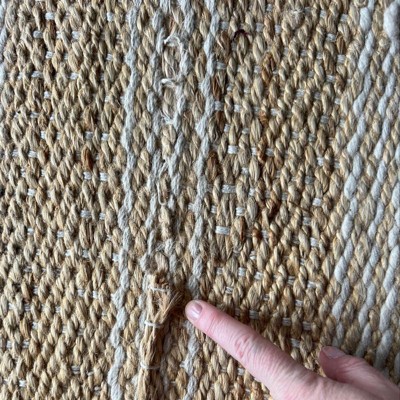 $120, Riverton Striped Jute/Wool Area Rug Tan - Threshold™ designed with authentic Studio