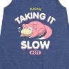 - Pokémon - Slowpoke Taking It Slow Graphic Sleeveless Aline Dress - 2 of 4