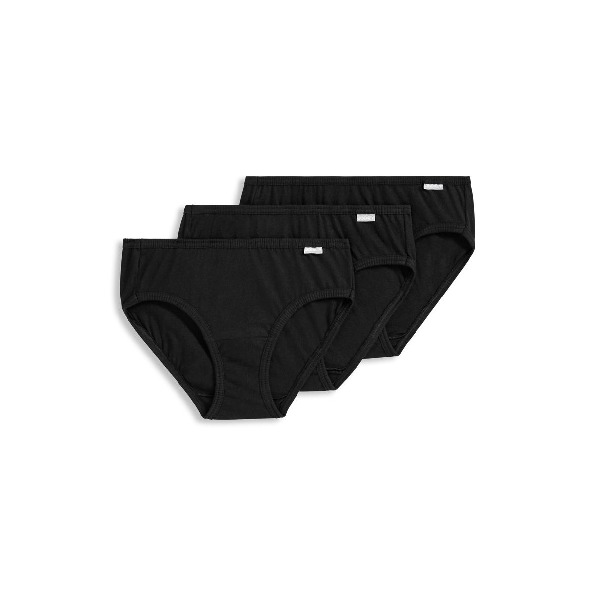 Jockey Women's 100% Cotton Elance Bikini - 3 Pack