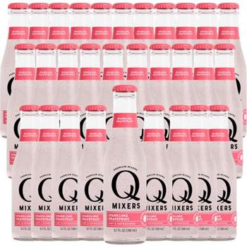 Q Mixers Sparkling Grapefruit, Premium Cocktail Mixer Made with Real Ingredients 6.7oz Bottle | 30 PACK