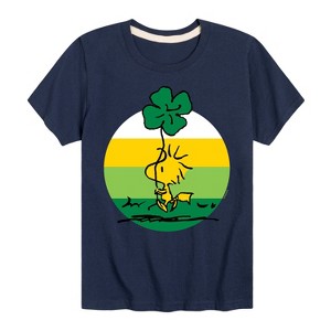 Boys' - Peanuts - Woodstock Shamrock Short Sleeve Graphic T-Shirt - 1 of 4