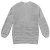 Girls Sweater Cardigan Open Front Longline Sweater Cable Knit Sweater Long Sleeve Color Block Sweater,Gray(with Pocket) - XL - 4 of 4