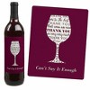 Big Dot of Happiness Girly Thank You - Thank You Gift for Women - Wine Bottle Label Stickers - Set of 4 - 3 of 4