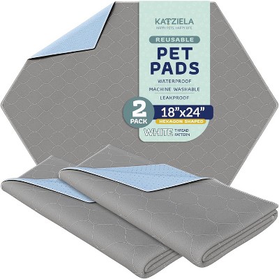 Washable Pet Pads Super Absorbent Waterproof Reusable Pee Pads for Dogs, Washable Puppy Pads for Potty Training, Housebreaking Washable Hexagon Shape