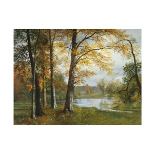 Trademark Fine Art -Albert Biersdant 'A Quiet Lake' Canvas Art - 1 of 4