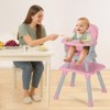 Kinder King 8 in 1 Baby High Chair, Coverts to Dining Booster Seat, Removable Tray & Double Seat Cover, Easy to Wipe - 2 of 4