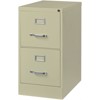 Steel 25 in Deep 2 Drawer Vertical Letter File Cabinet in Putty Brown-Hirsh Industries - 4 of 4