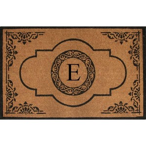 A1HC Non Slip Rubber and Natural Coir Doormat for Outdoor Entrance Front Door Mat 30x48 Monogrammed - 1 of 4
