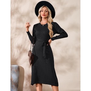 Garvee Women Long Sleeve Button Down Open Front Ribbed Knit Crop Cardigan Tops Slim Fit Sweater Pullover - 1 of 4