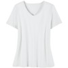 Collections Etc Soft Knit V-Neck Short-Sleeve Basic Cotton and Polyester Tee - 4 of 4