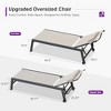 PURPLE LEAF Outdoor Lounge Chair Set Aluminum Patio Chaise Lounger with Side Table and Pillow for Outside Pool Beach Sunbathing Tanning Recliner - 3 of 4