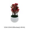 Unique Bargains Tree Artificial 12-Piece Tree Rose Arrangement Plastic 3.54"x3.54"x9.06" 1 Pcs - 3 of 4