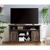 Vynxaria 58" Antique Brown TV Center with Sliding Doors and Versatile Storage - 2 of 4