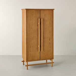 Large Aged Oak Cupboard - Hearth & Hand™ with Magnolia - 1 of 4