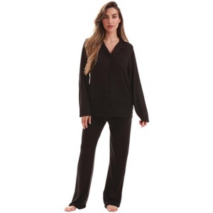 Just Love Womens Cozy Flannel Pajama Set  Warm, Long Sleeve Winter Sleepwear - 1 of 3