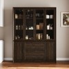Famapy Glass-Door Kitchen Pantry Cabinet,Kitchen Organizer with 3 Drawers & 13 Shelves,Kitchen Storage Hutch for Organizing Dry Goods,Kitchenware - 2 of 4