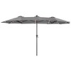 Sonkuki 13 x 7.2ft Solar-Powered Double-Sided Patio Umbrella with Large Canopy Outdoor Table Umbrella for Garden, deck and pool - 2 of 4