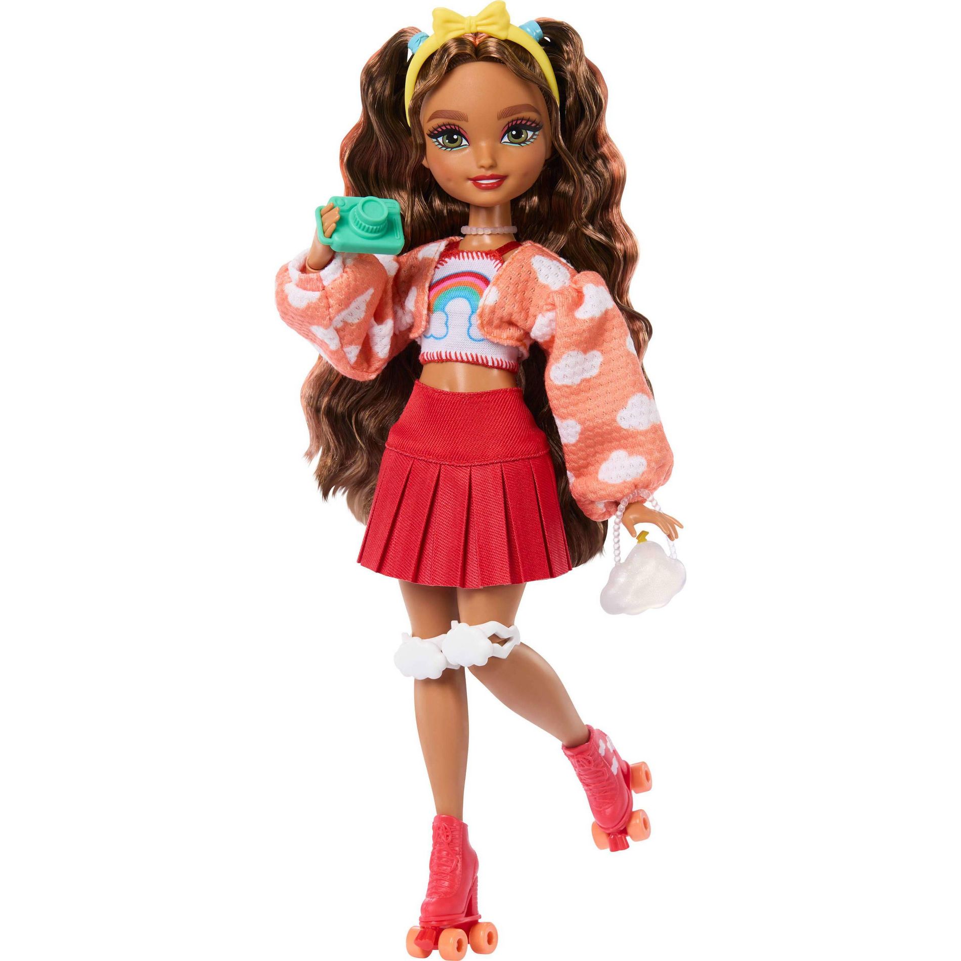 Barbie Dream Besties Teresa Roller Skating Fashion Doll with 9 Video Game Themed Accessories