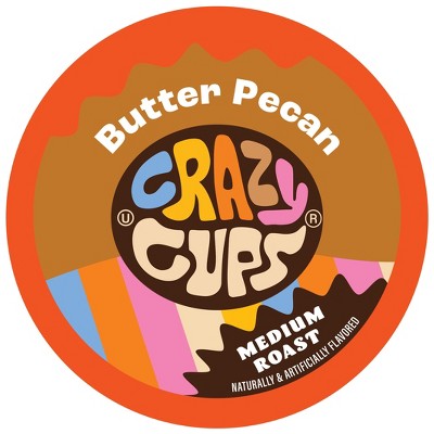 Crazy Cups Butter Pecan Flavored Coffee Pods
