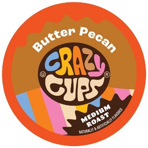 Crazy Cups Butter Pecan Flavored Coffee Pods - 1 of 3
