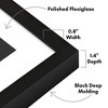 Americanflat 20x28 Picture Frame with Polished Plexiglass - Use as 16x24 Frame with Mat or 20x28 Frame Without Mat - Soho Collection - Black - 3 of 4