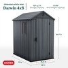 Keter Darwin Spacious Heavy Duty Organizing Storage Shed - 2 of 4