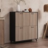 Famapy 4-Door Decorative Storage Cabinet with Sturdy Metal Legs - image 2 of 4