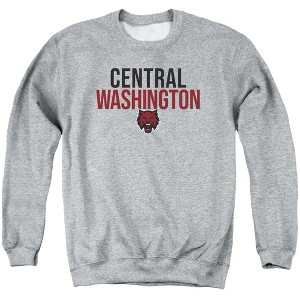 Central Washington University Official Stacked Adult Crewneck Sweatshirt - 1 of 4