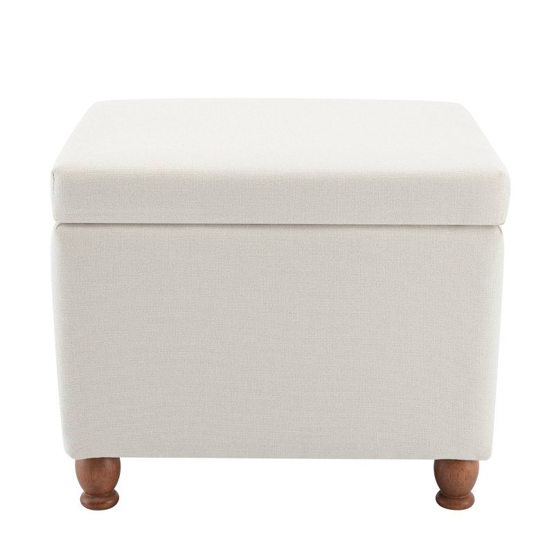 Rectangle Storage Ottoman with Hinged Lid - WOVENBYRD, 5 of 13