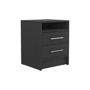 NicBex Nightstand with Drawer,Modern Side Table with Storage Space,Bedside Table for Bedroom,Living Room,Black/White - 1 of 4