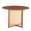 NicBex Dining Table Set for 6 Kitchen Table Ancient Solid Wood Dining Table Imitation Rattan Table Legs Simple Solid Wood Dining Chair - 3 of 4