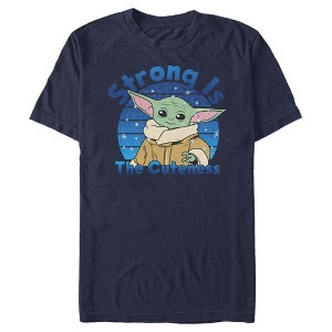 Men's Star Wars The Mandalorian The Child Strong is the Cuteness T-Shirt - 1 of 4