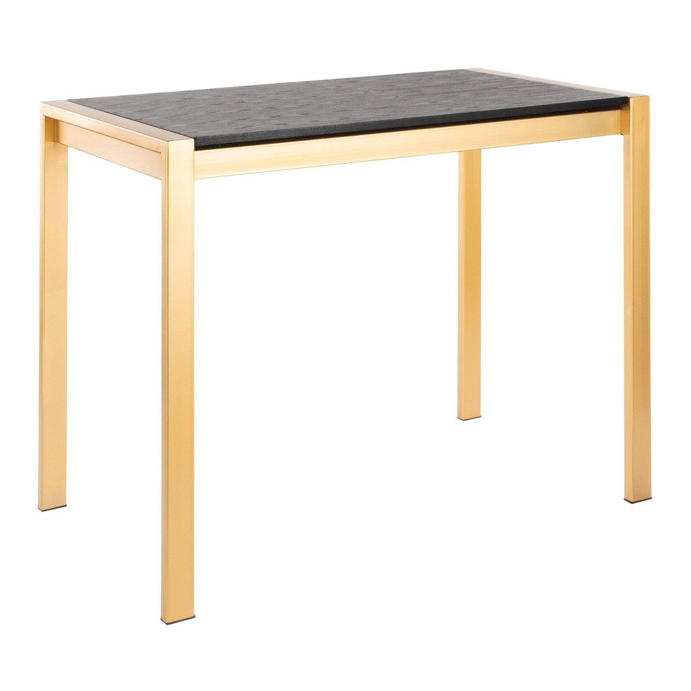 Fuji Contemporary Counter Table Gold/Black - LumiSource was $593.99 now $415.79 (30.0% off)
