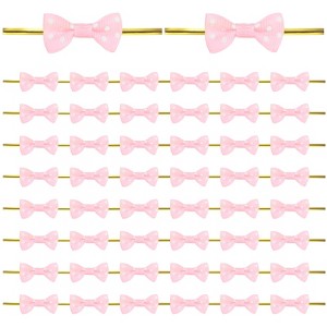 Unique Bargains Polyester Multipurpose Use Durable Flexible Gift Wrap Bows 200 Pcs - 1 of 4