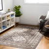 Livabliss 5'3"x7' Lavadora Traditional Machine Washable Rug Dark Brown - 4 of 4