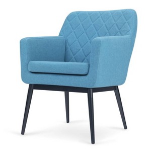 Anita Quilted Back Accent Chair Blue - Wyndenhall