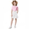 Girls Denim Skirts with Side Pockets Pleated Hem Skirts Casual Mini Denim Skirts - 4 of 4