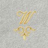 Linum Home Textiles 100% Turkish Cotton MONICA Gold Thread 2PC Embellished Washcloth Set - 3 of 3