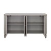Treasure Trove Accents 4 Door Credenza Charming Champagne: Rubberwood & MDF, Divided Storage, 34.5" Height - 4 of 4