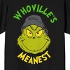 The Grinch Whoville’s Meanest Men’s Black Short Sleeve Tee - 2 of 4