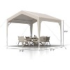 GustoWave Outdoor 10'x10' Waterproof Oxford Fabric Canopy Tent for Weddings - 2 of 4