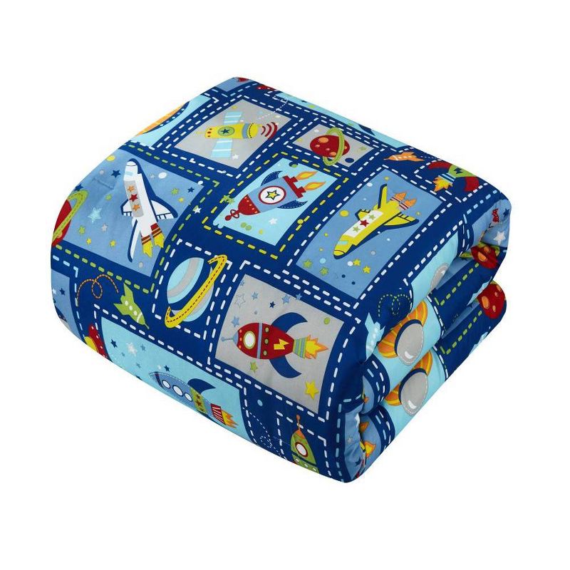 5pc Full Booster Kids&#39; Comforter Set Blue - Chic Home Design, 5 of 6