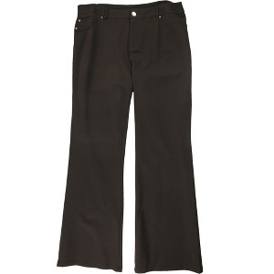 I.N.C International Concepts Womens Curvy Bootcut Casual Trouser Pants, Brown, 2 - 1 of 2