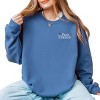 Simply Sage Market Embroidered Paris France Stars Sweatshirt - 3 of 4