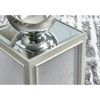 Signature Design by Ashley Contemporary Traleena Nesting End Table (Set of 2), Silver Finish - 4 of 4
